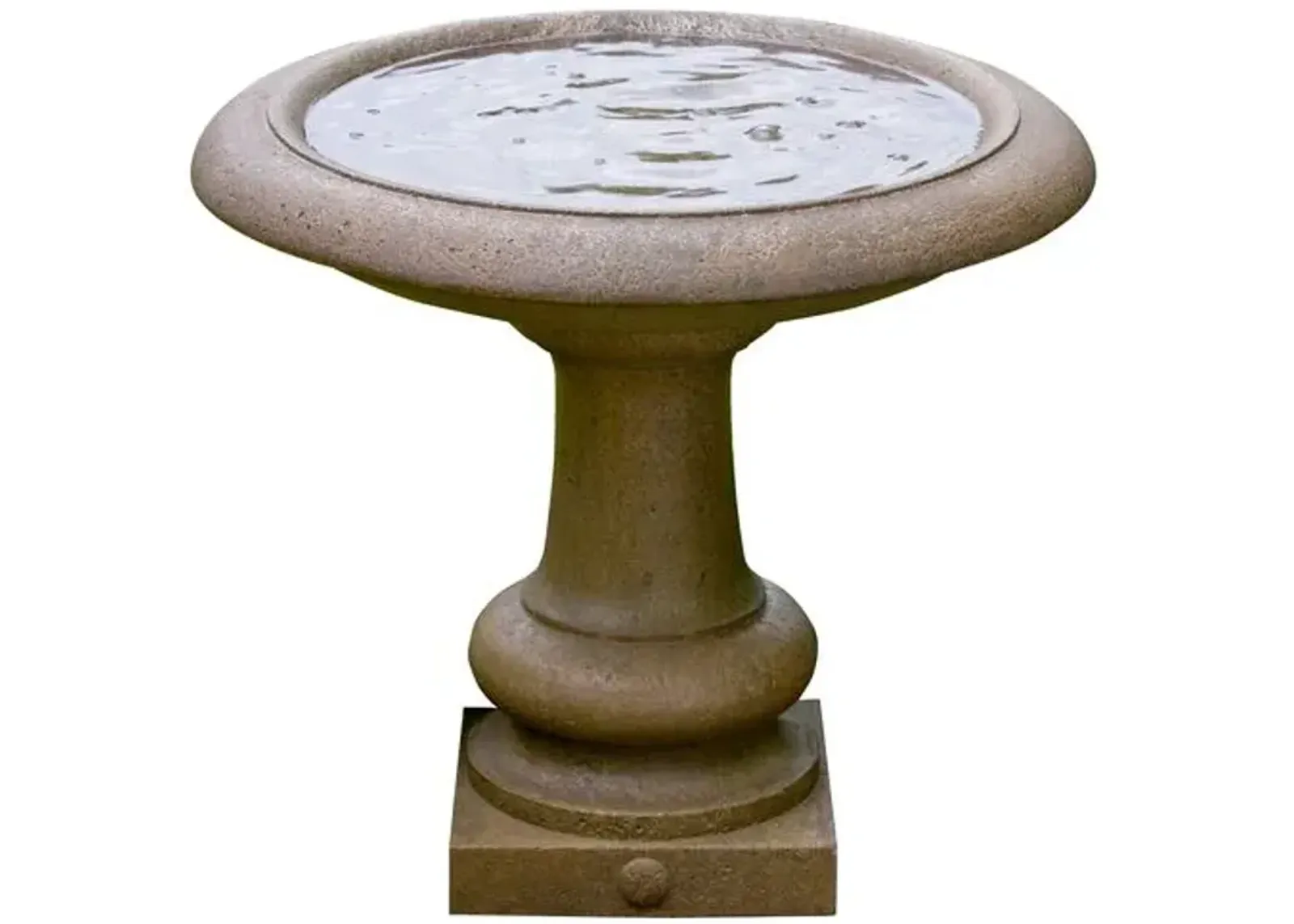 Williamsburg Birdbath - Aged Limestone - Campania International