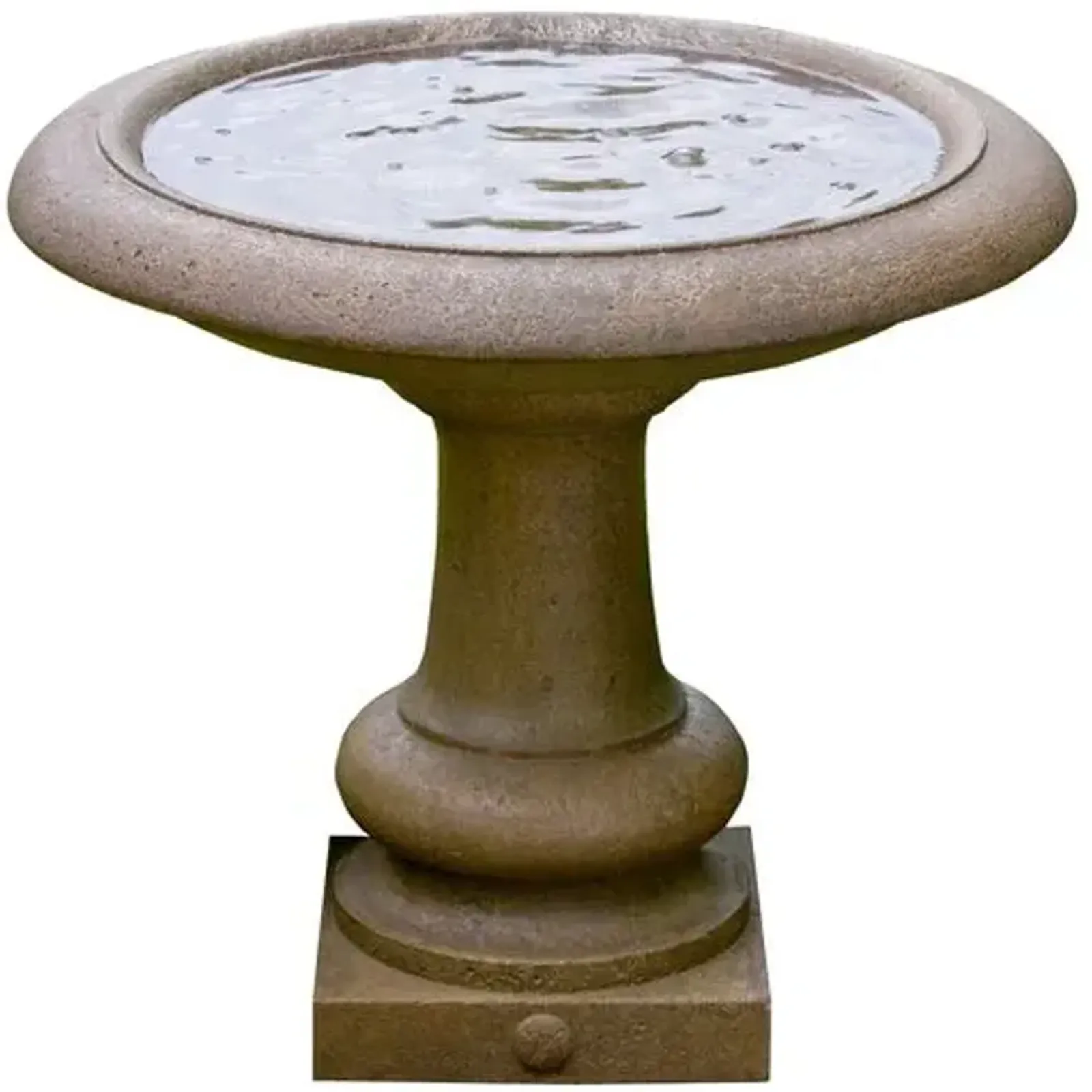 Williamsburg Birdbath - Aged Limestone - Campania International