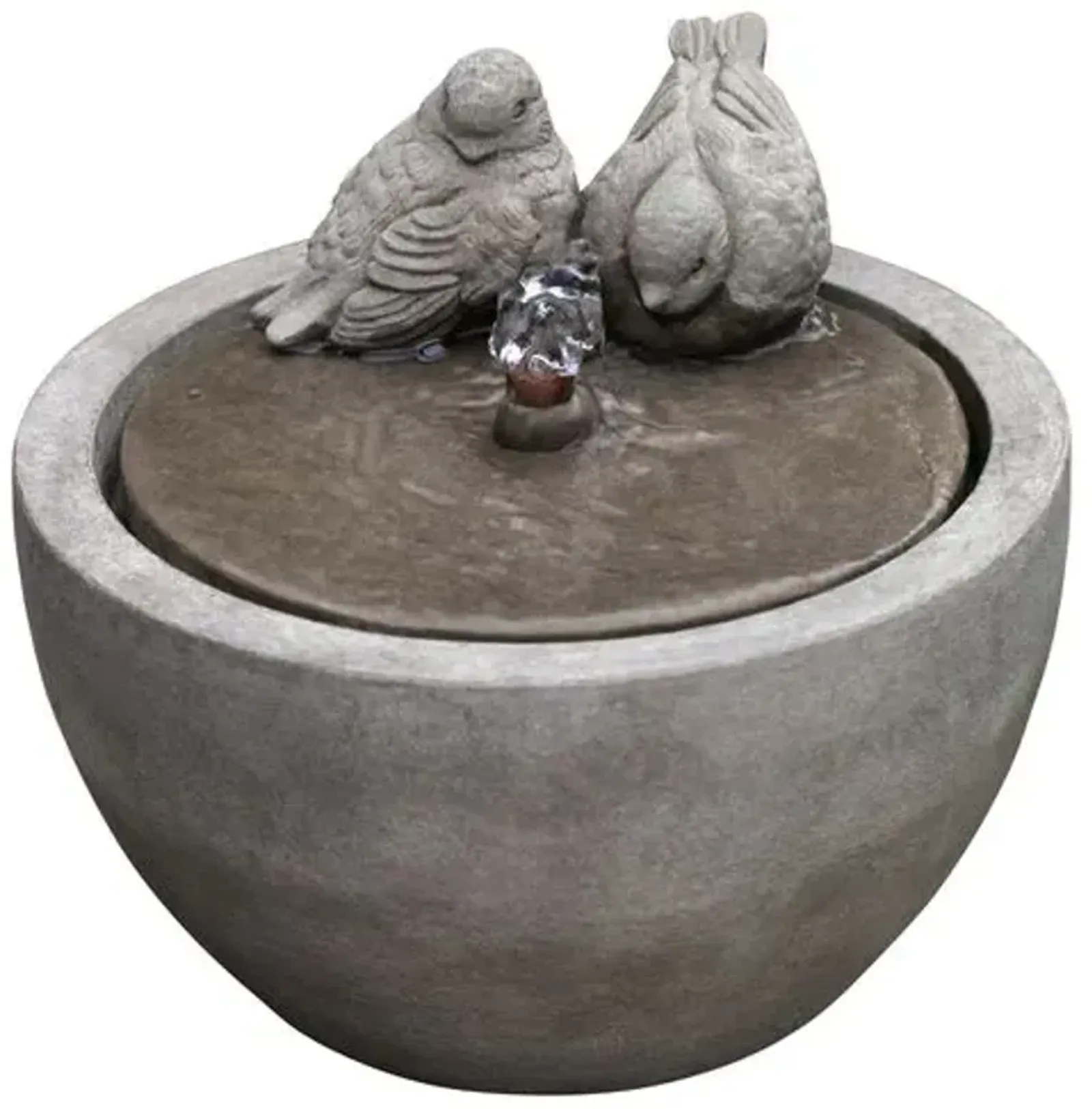 10" Bird Fountain - Gray - Campania International