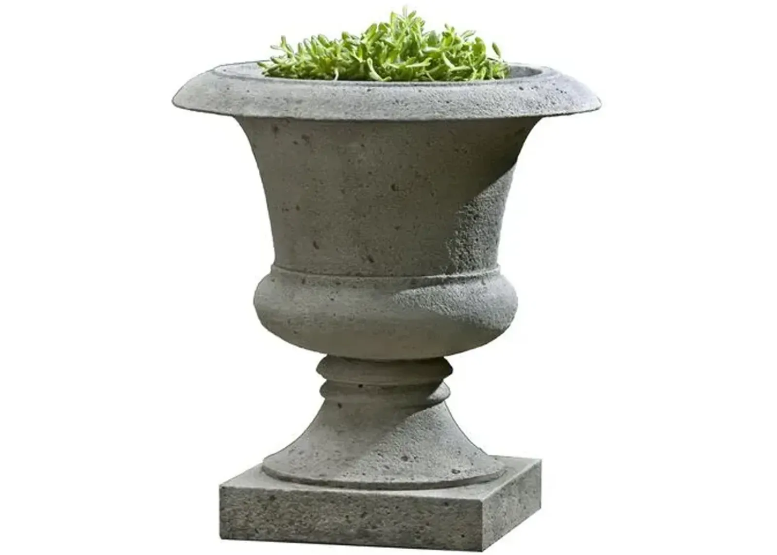 14" Toulouse Outdoor Urn - Greystone - Campania International - Gray