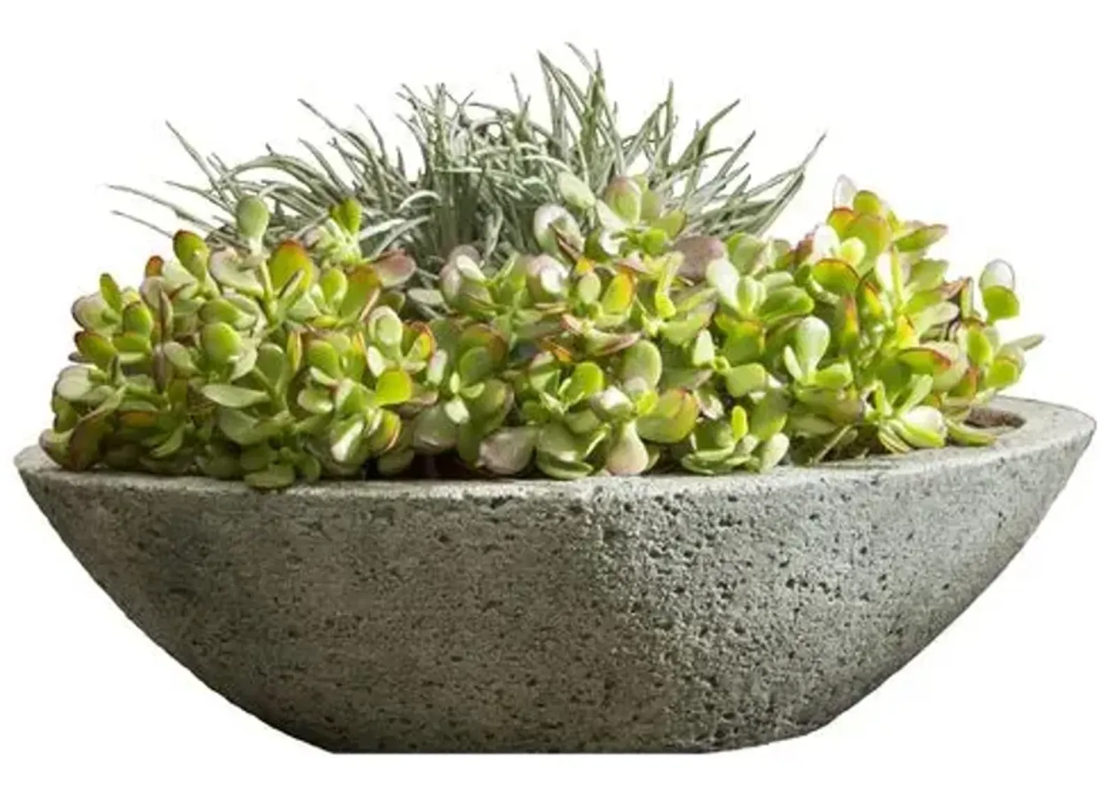 17" Celine Outdoor Planter - Alpine Stone - Campania International - Gray - 17" x 11.75" x 4.25"