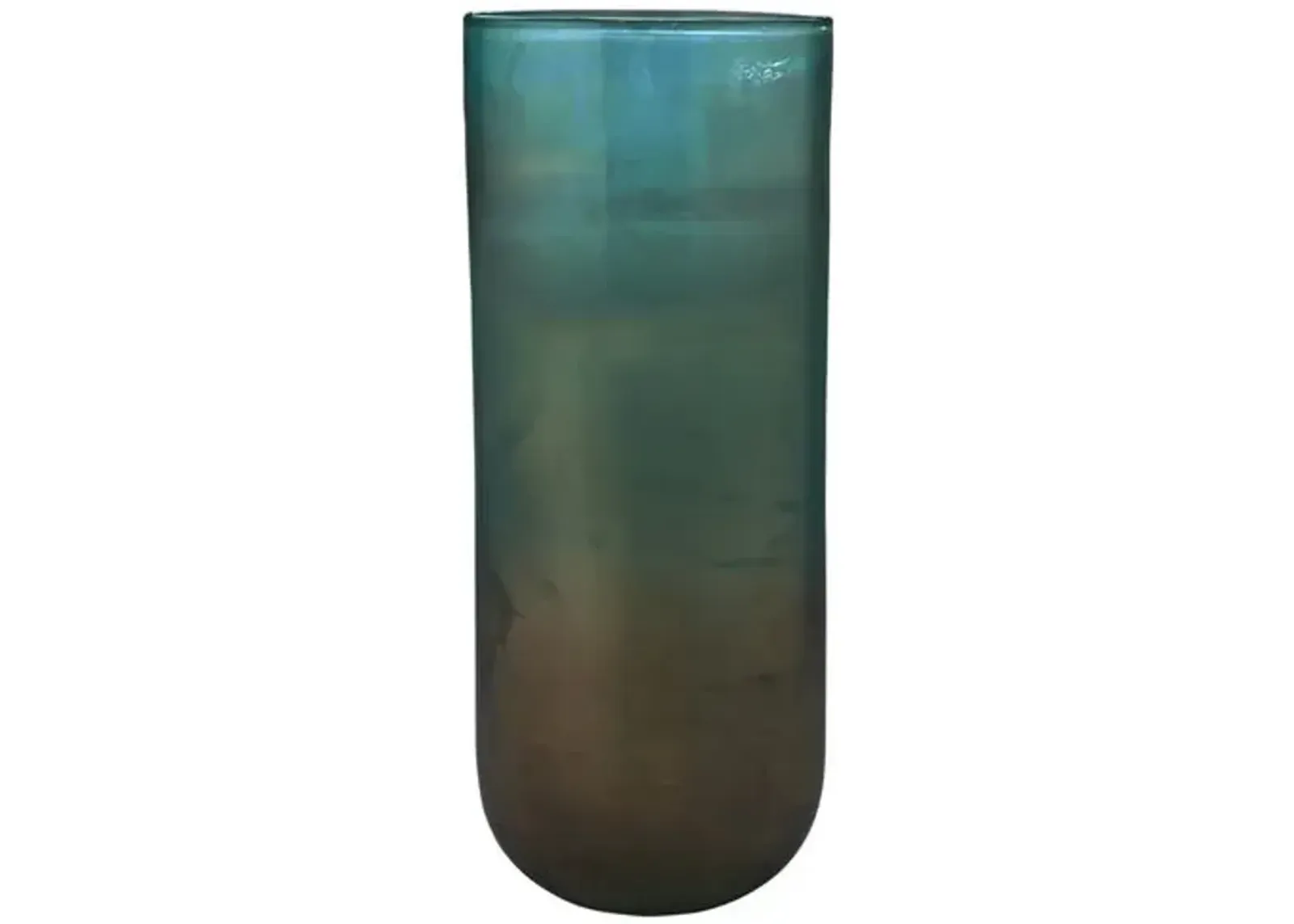 20" Vapor Large Vase - Metallic Aqua - Jamie Young Co. - Blue