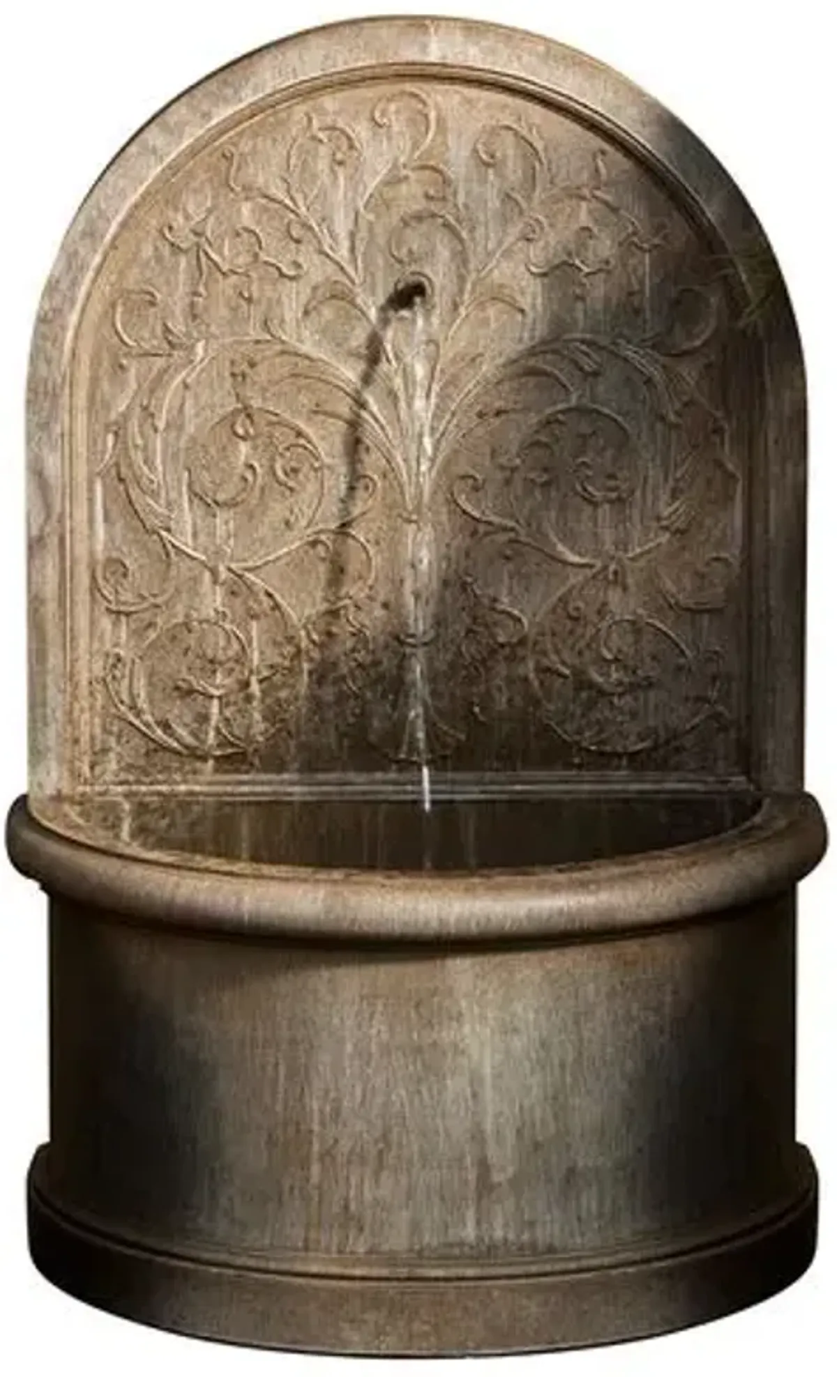 40.5" Corsini Wall Fountain - Limestone - Campania International - Brown