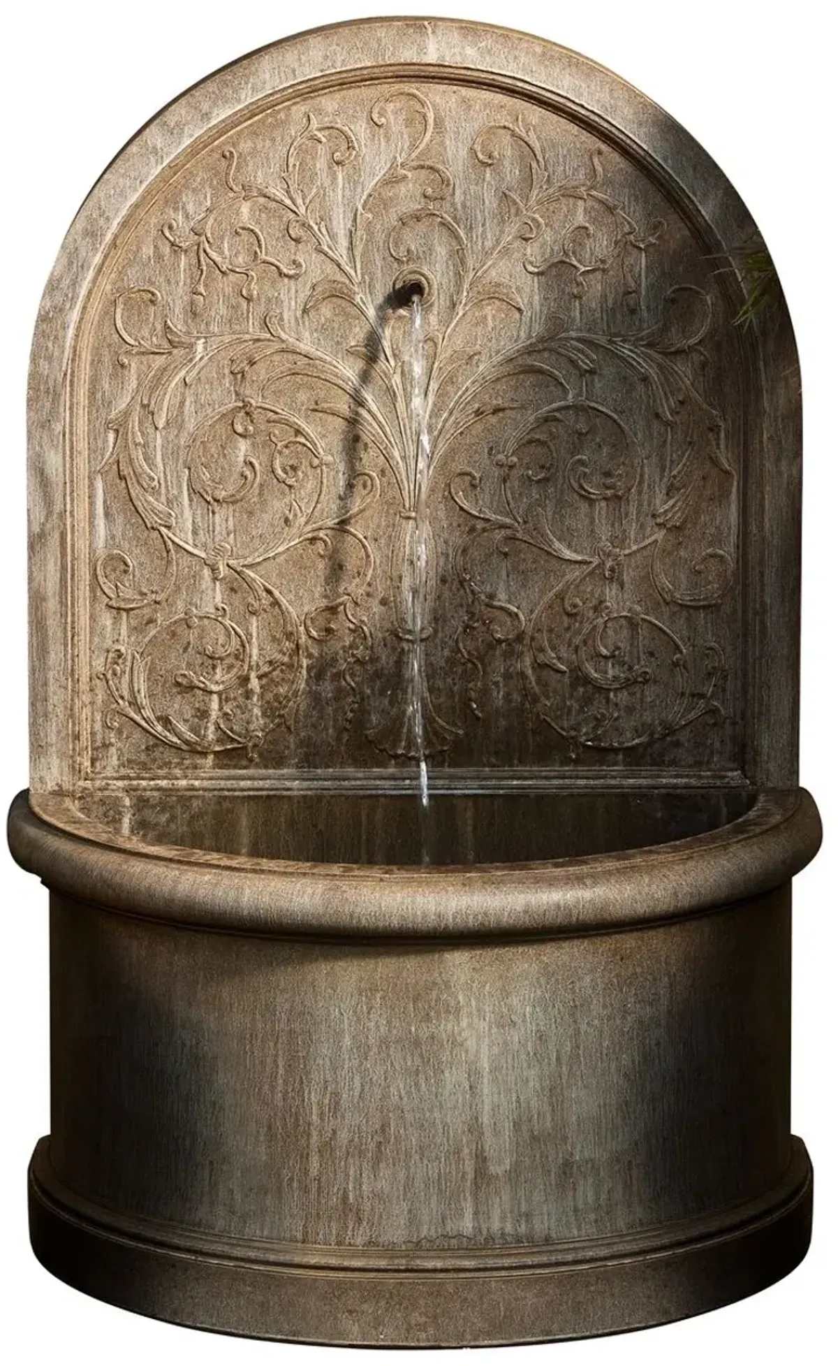 40.5" Corsini Wall Fountain, Limestone