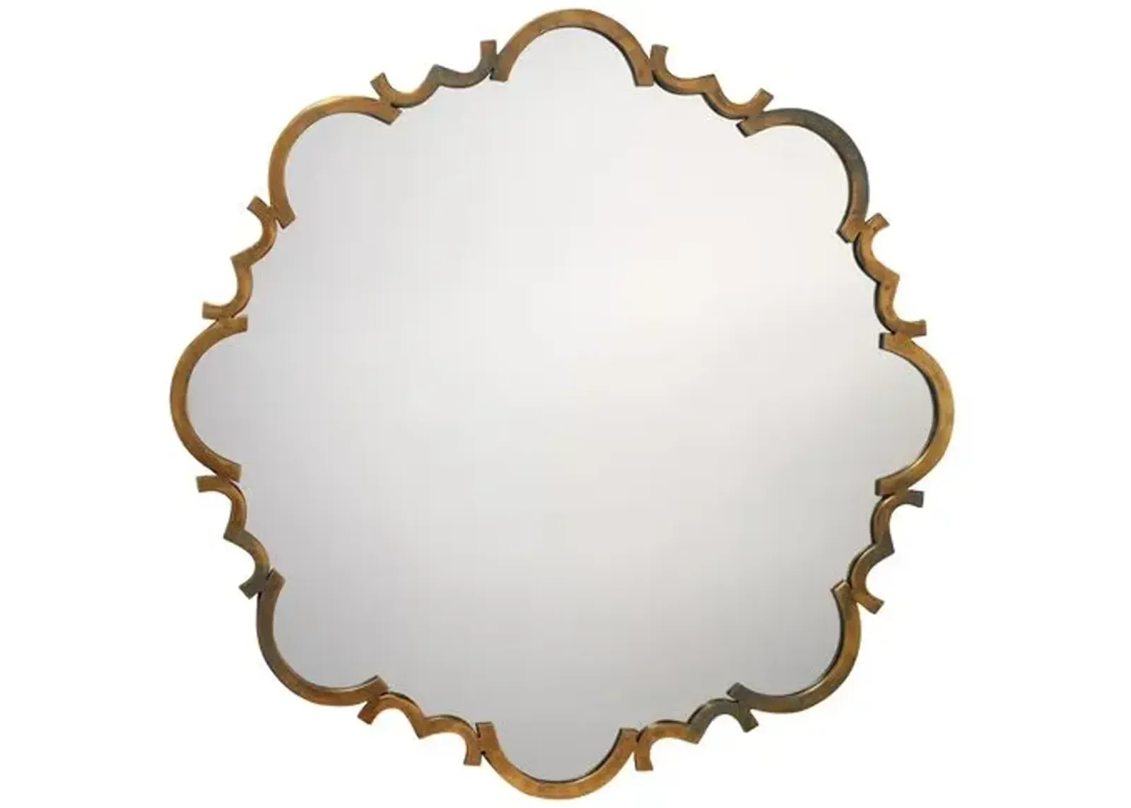 St. Albans 38" Wall Mirror - Antiqued Gold - Jamie Young Co.