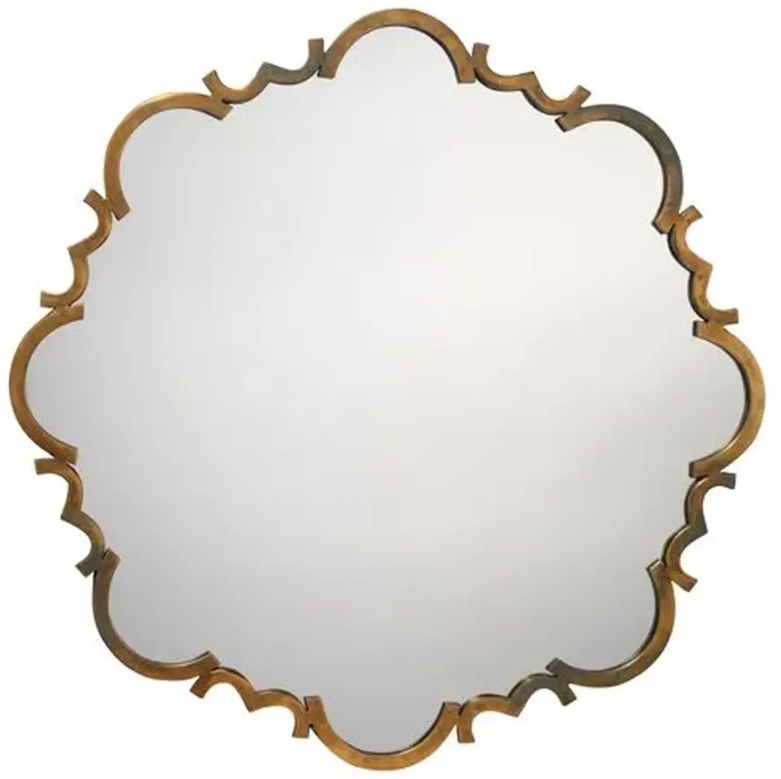 St. Albans 38" Wall Mirror - Antiqued Gold - Jamie Young Co.