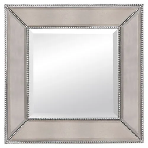 Visby Square Wall Mirror - Silver Leaf