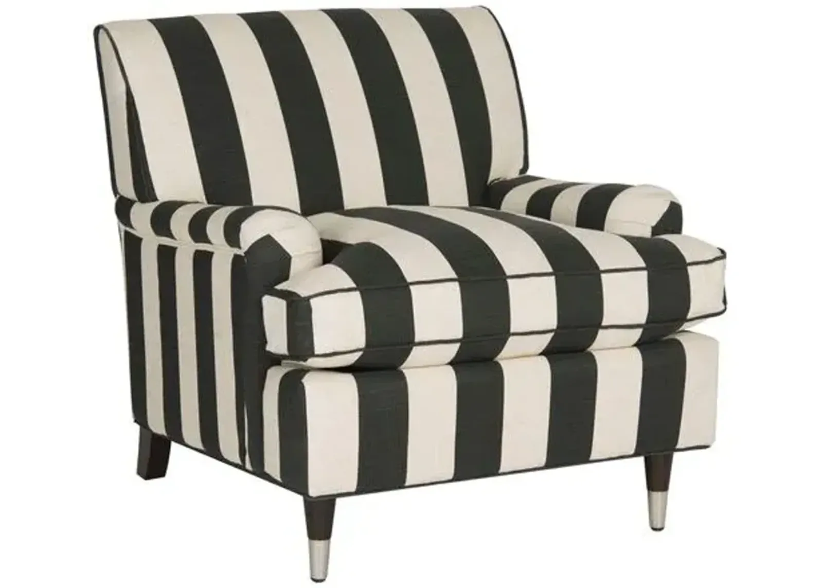 Coralia Club Chair - Black/White