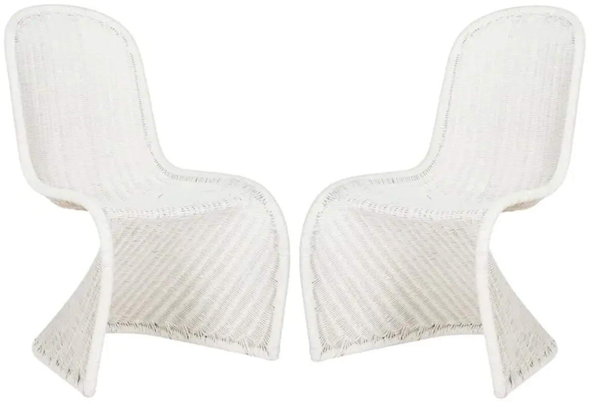 S/2 Vanyra Wicker Side Chairs