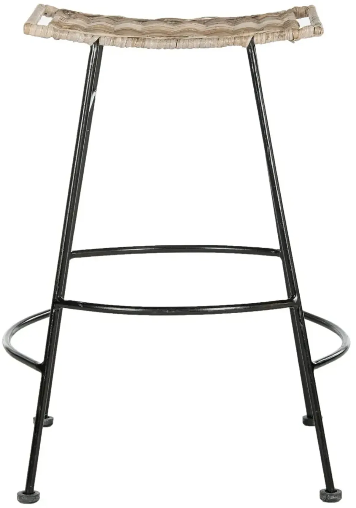 Set of 2 Julia Counter Stools - Natural/Black