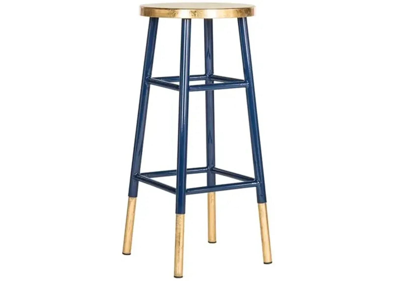 Lacie Barstool - Navy/Gold