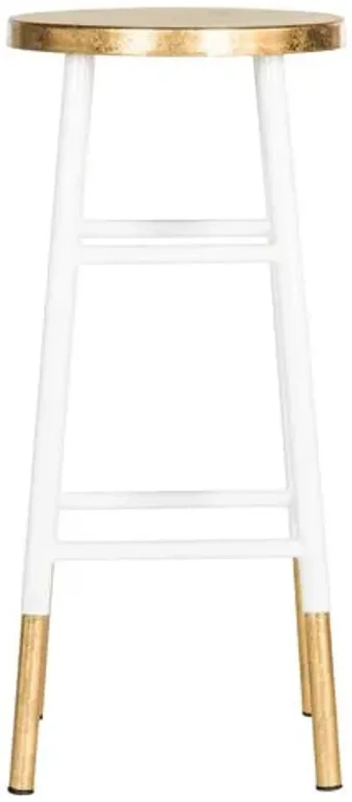 Lacie Barstool - White/Gold