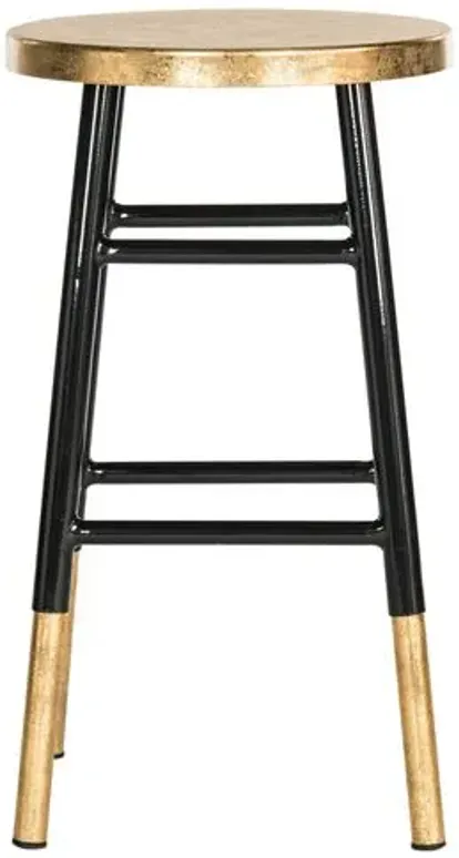 Lacie Counter Stool - Black/Gold