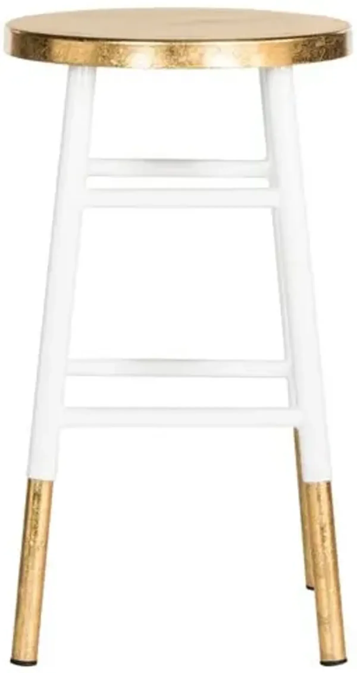 Lacie Counter Stool - White/Gold