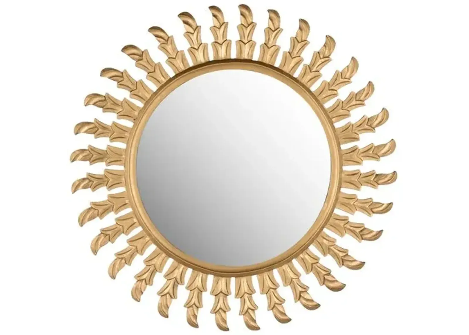 Inca Sun Wall Mirror - Gold