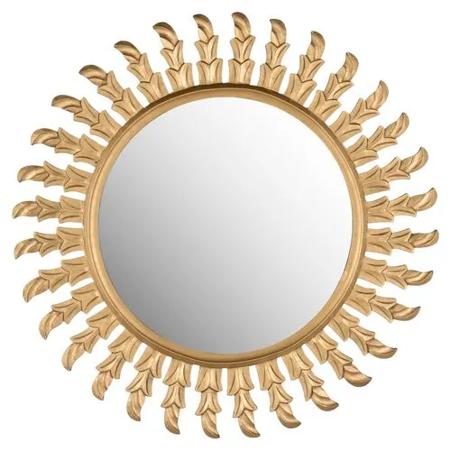 Inca Sun Wall Mirror - Gold