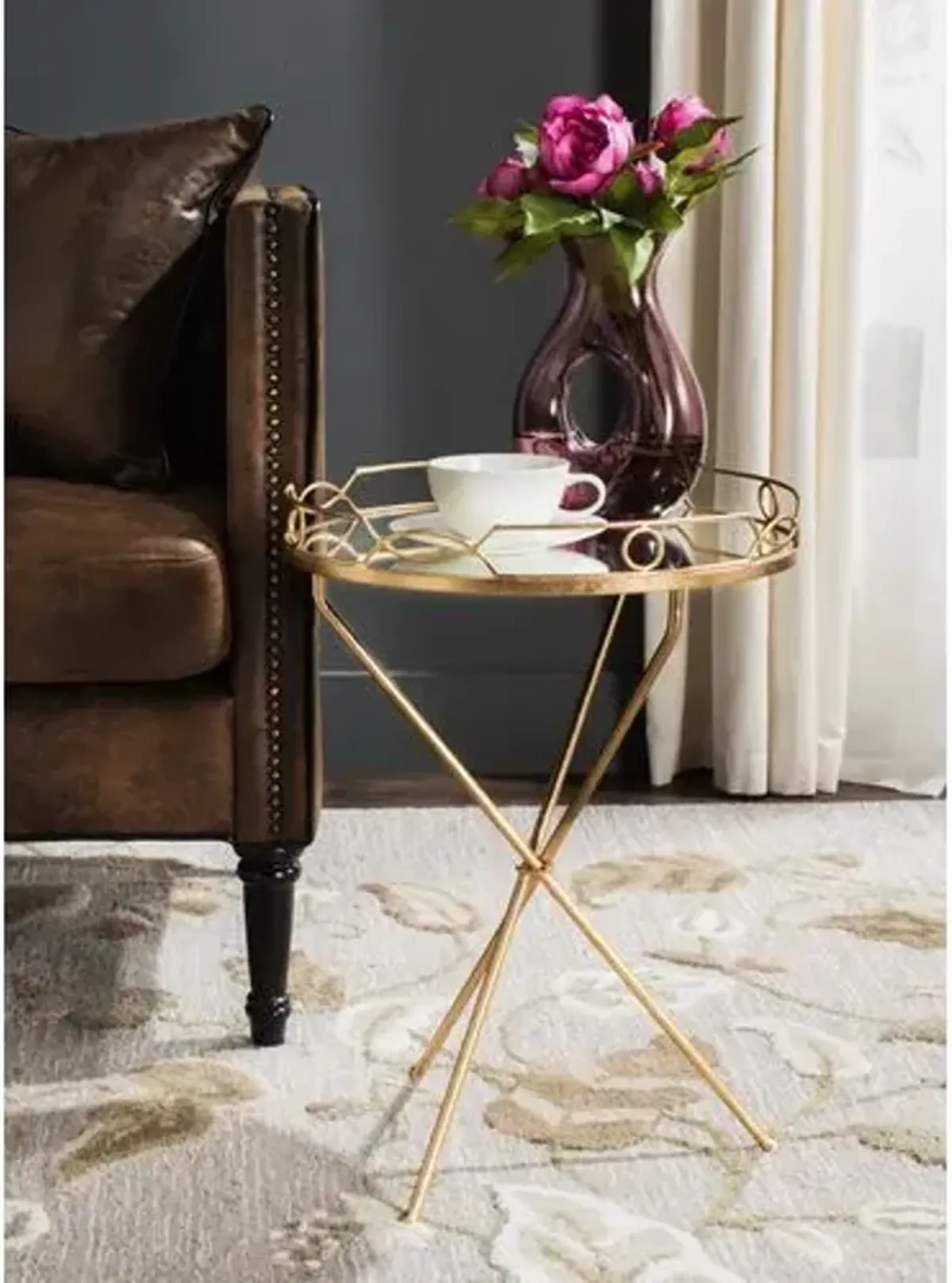 Harvey Side Table - Gold