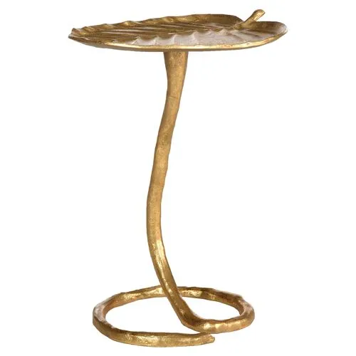 Mina Lily Pad Side Table - Gold