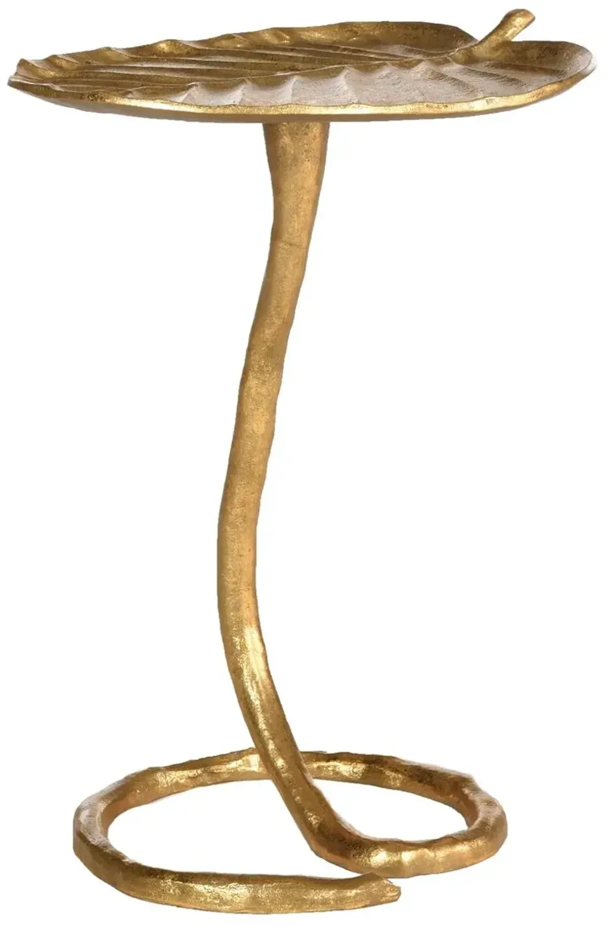 Liana Lily Pad Side Table, Gold