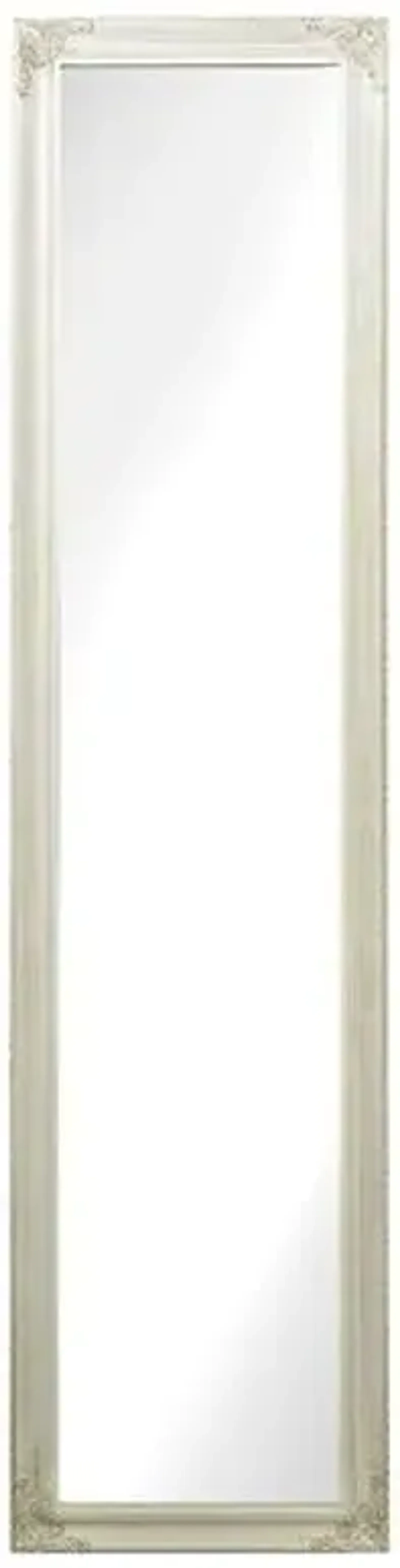 Debbie Floor Mirror - Antique White - Ivory