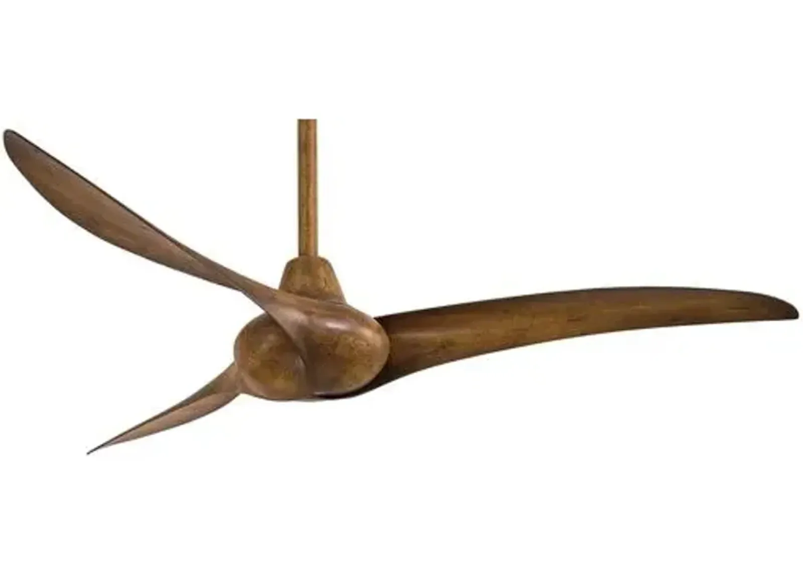 Aire Wave Ceiling Fan - Koa - 3 Blades - 3 Blades, Hardwired, Energy Efficient