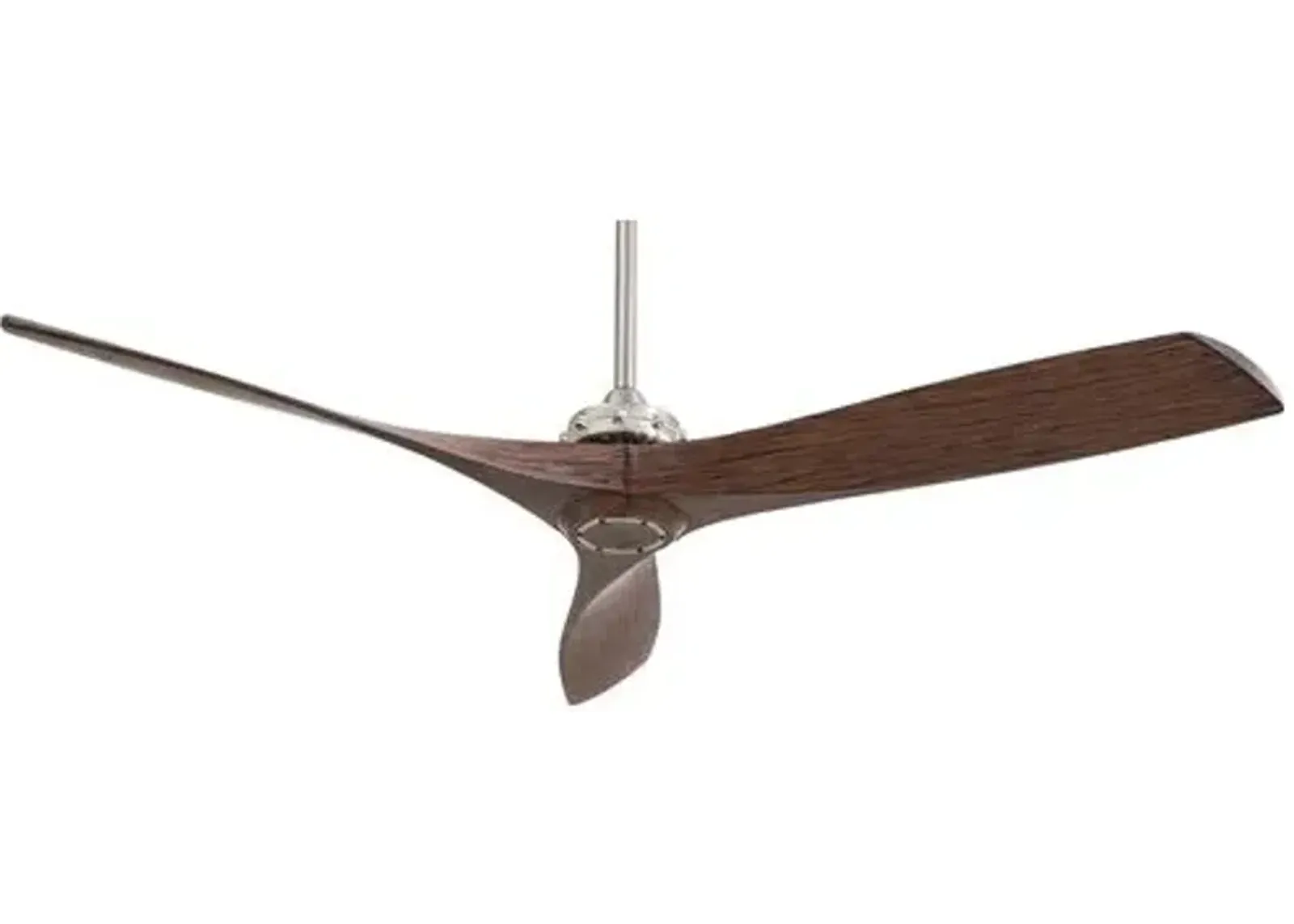 Aire Aviation Ceiling Fan - Nickel/Maple Stain - Brown - 3 Blades - 3 Blades, Hardwired, Energy Efficient