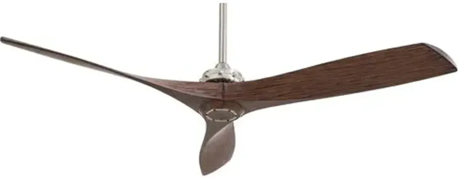 Aire Aviation Ceiling Fan - Nickel/Maple Stain - Brown - 3 Blades - 3 Blades, Hardwired, Energy Efficient