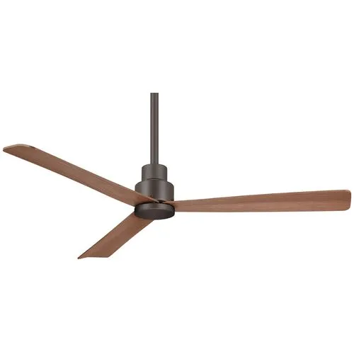 Simple Ceiling Fan - Oil-Rubbed Bronze - Brown - 3 Blades, Hardwired, Hand-Held Remote Control