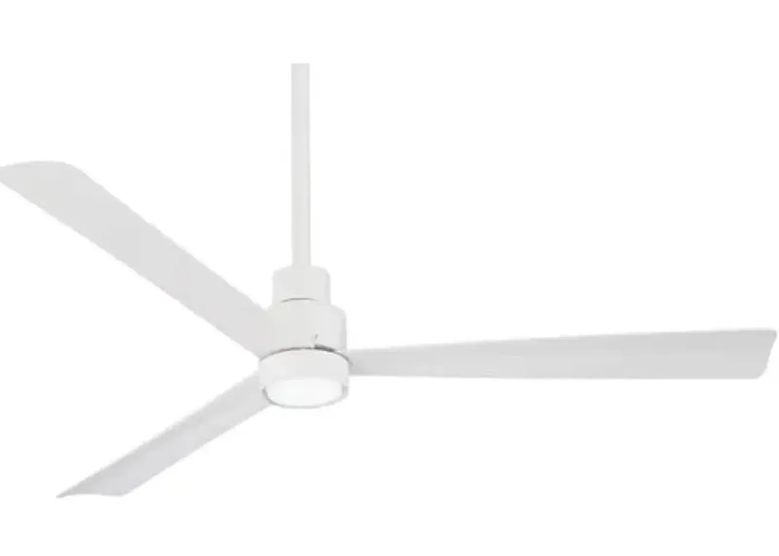 Simple Ceiling Fan - Flat White - 3 Blades - 3 Blades, Hardwired, Hand-Held Remote Control