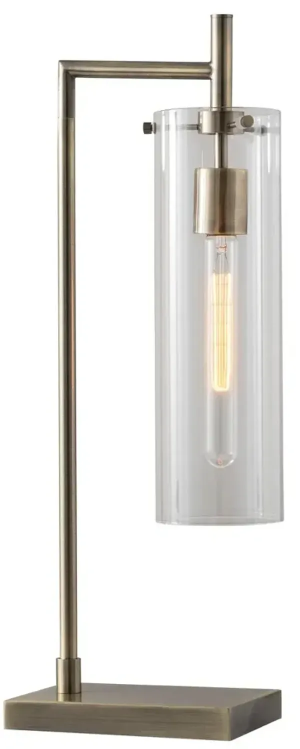 Zenon Table Lamp - Antiqued Brass