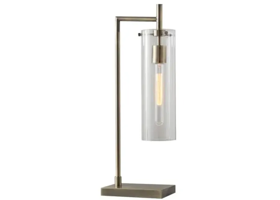 Zenon Table Lamp - Antiqued Brass