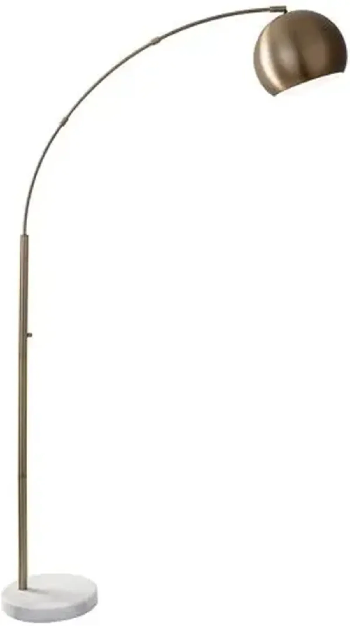 Carla Arc Lamp - Antique Brass - Gold