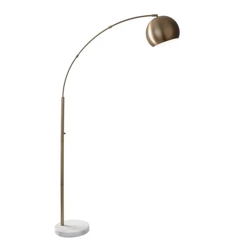 Carla Arc Lamp - Antique Brass - Gold