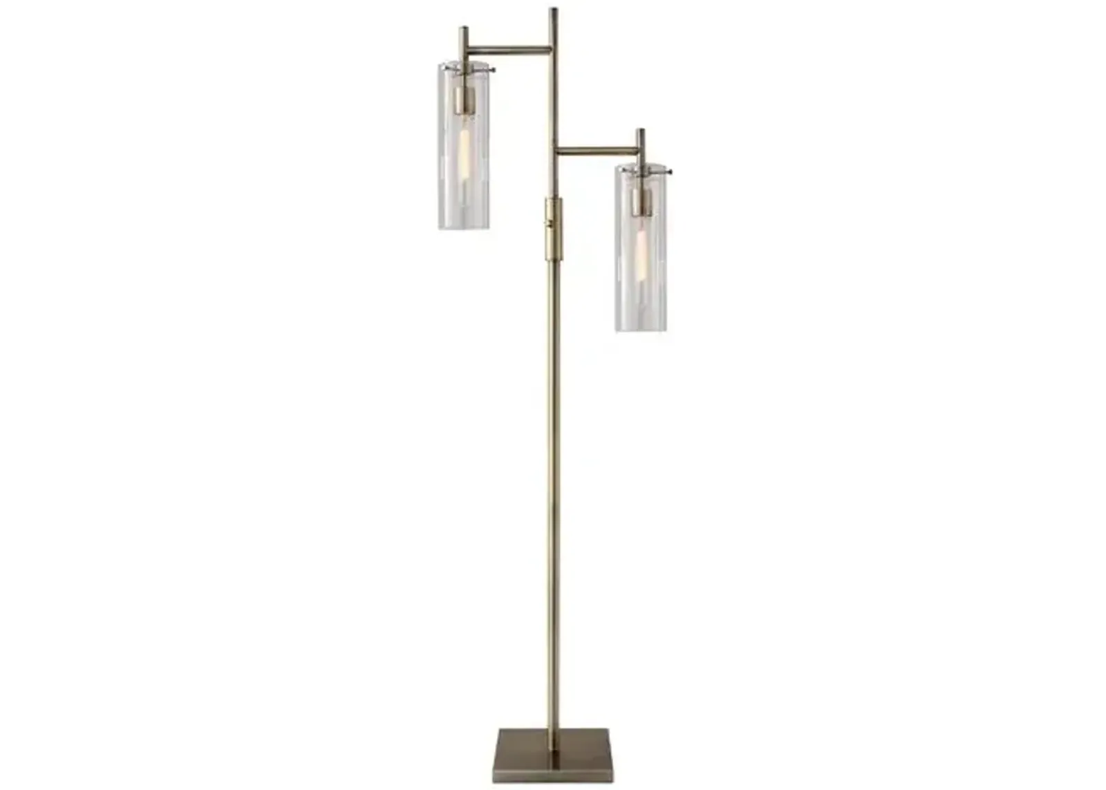 Zayden Floor Lamp - Antique Brass