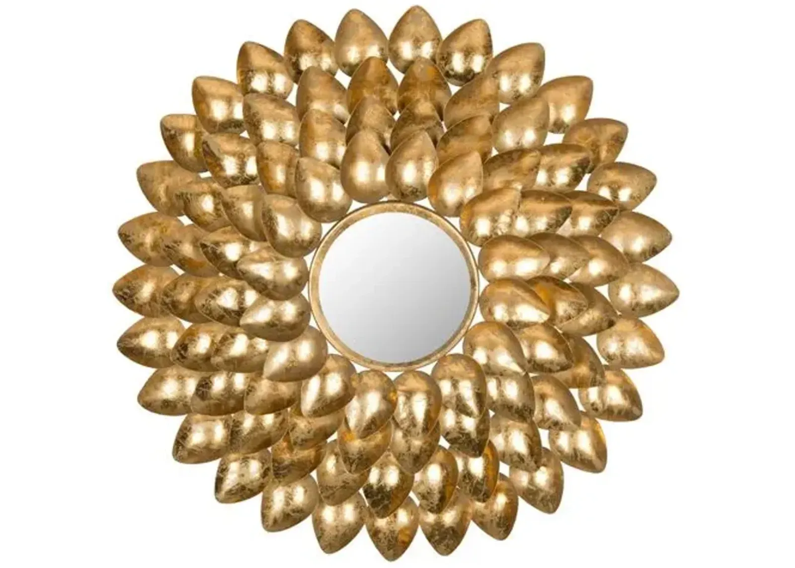 Mikayla Sunburst Wall Mirror - Gold