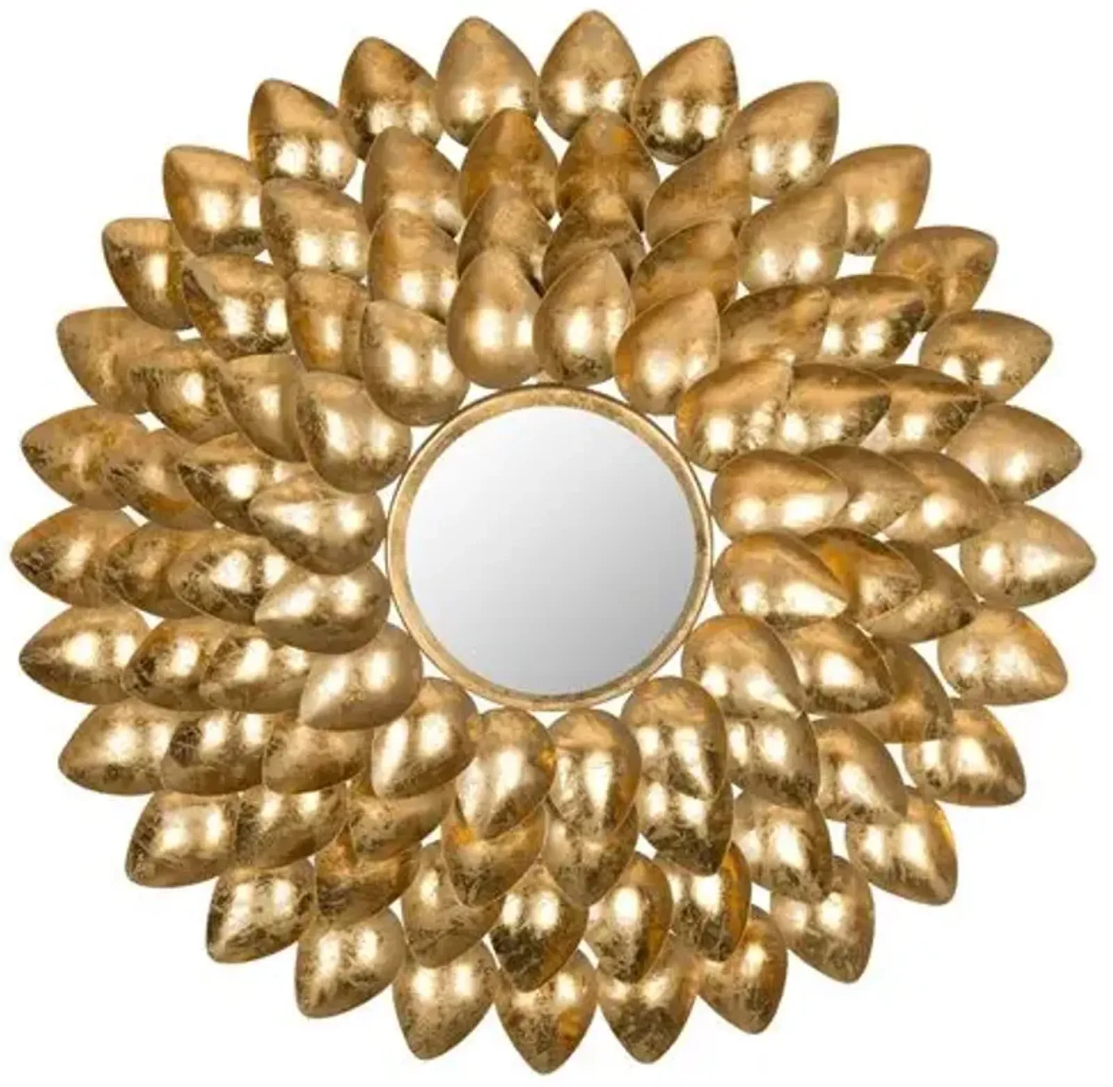 Mikayla Sunburst Wall Mirror - Gold