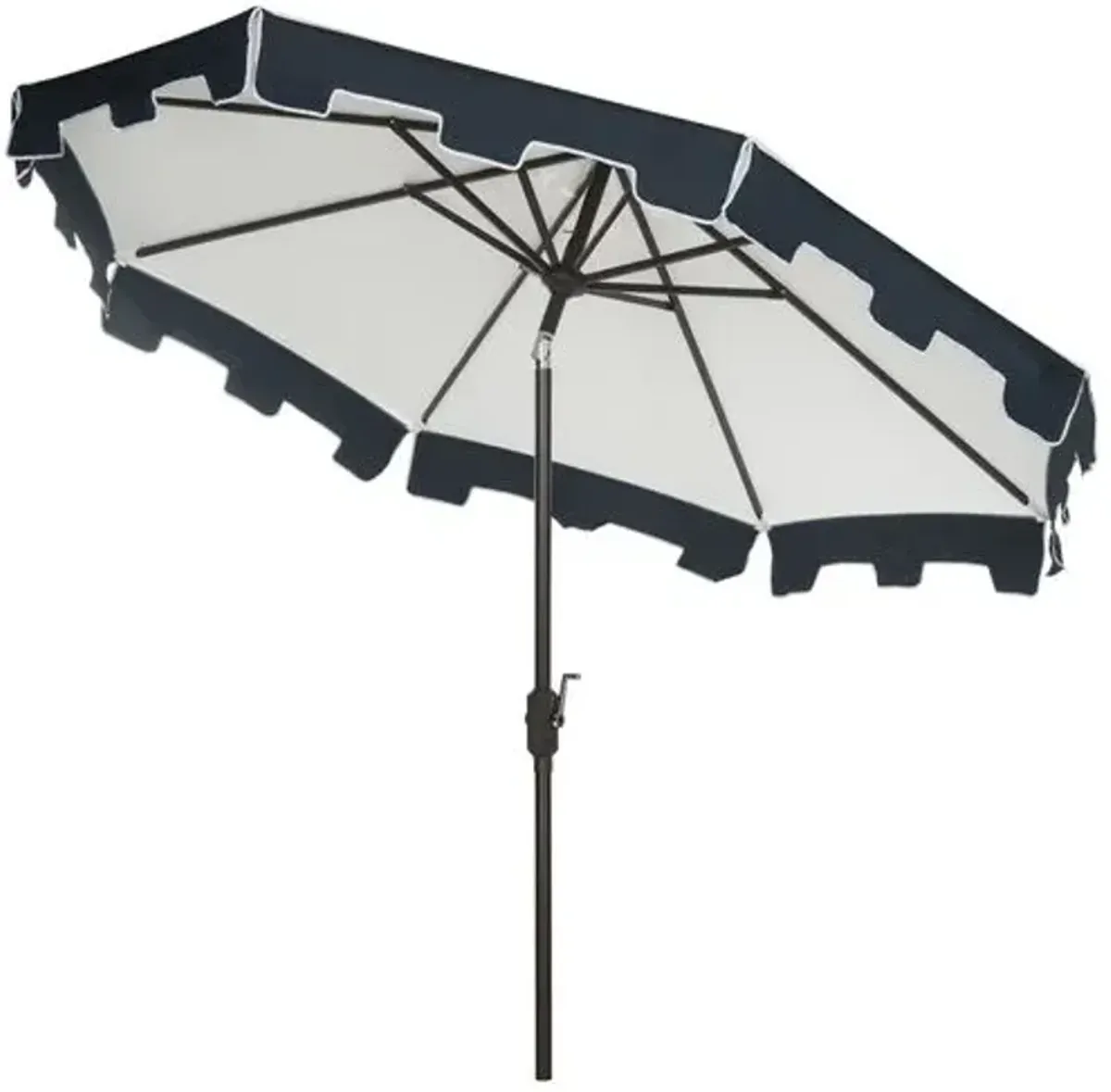 Odion Outdoor Patio Umbrella - Beige/Navy