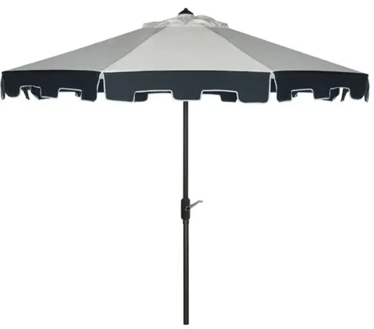 Odion Outdoor Patio Umbrella - Beige/Navy