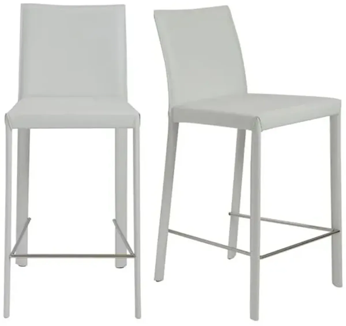 Set of 2 Callen Counter Stools - White