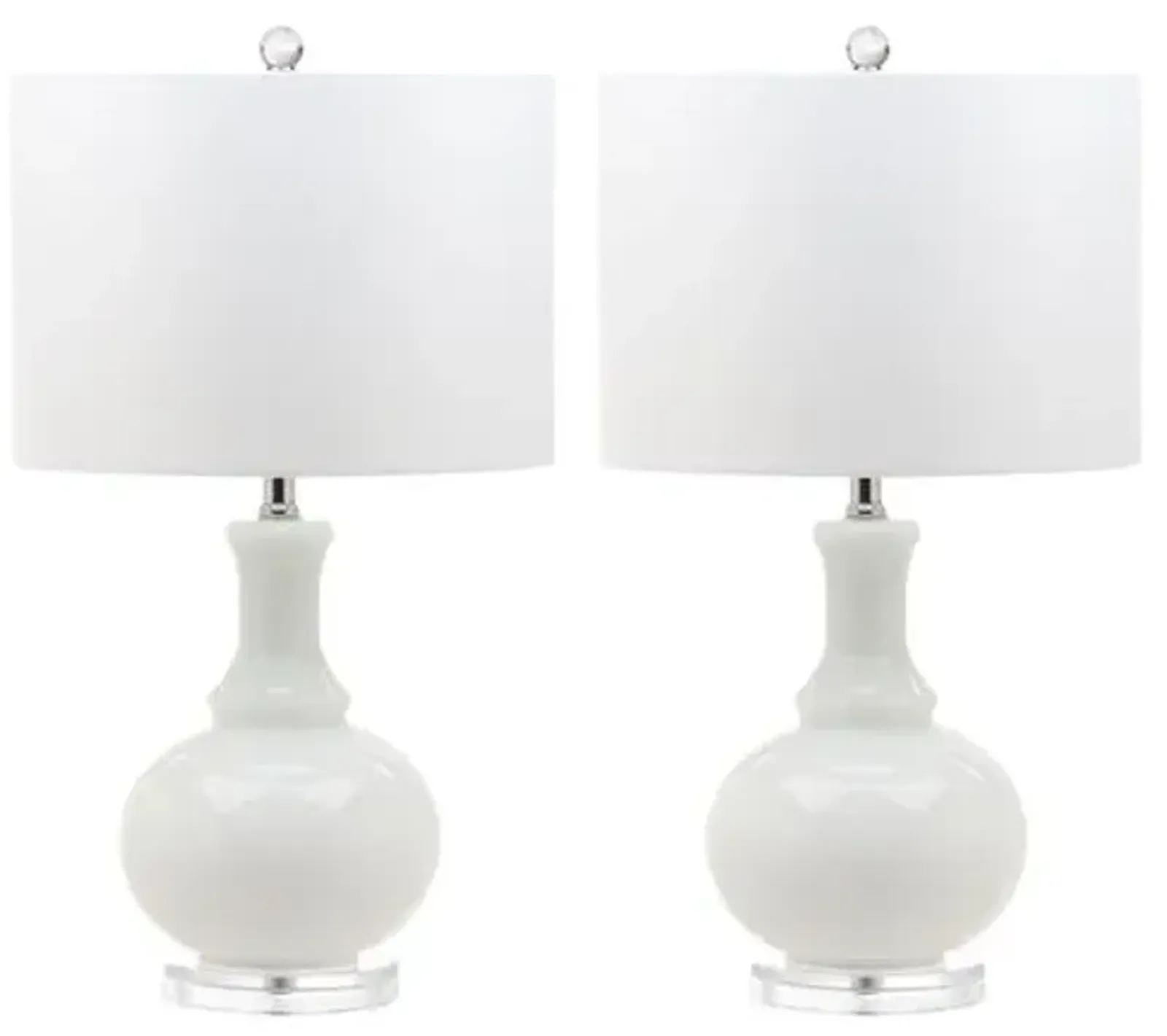 Set of 2 Myron Table Lamps - White