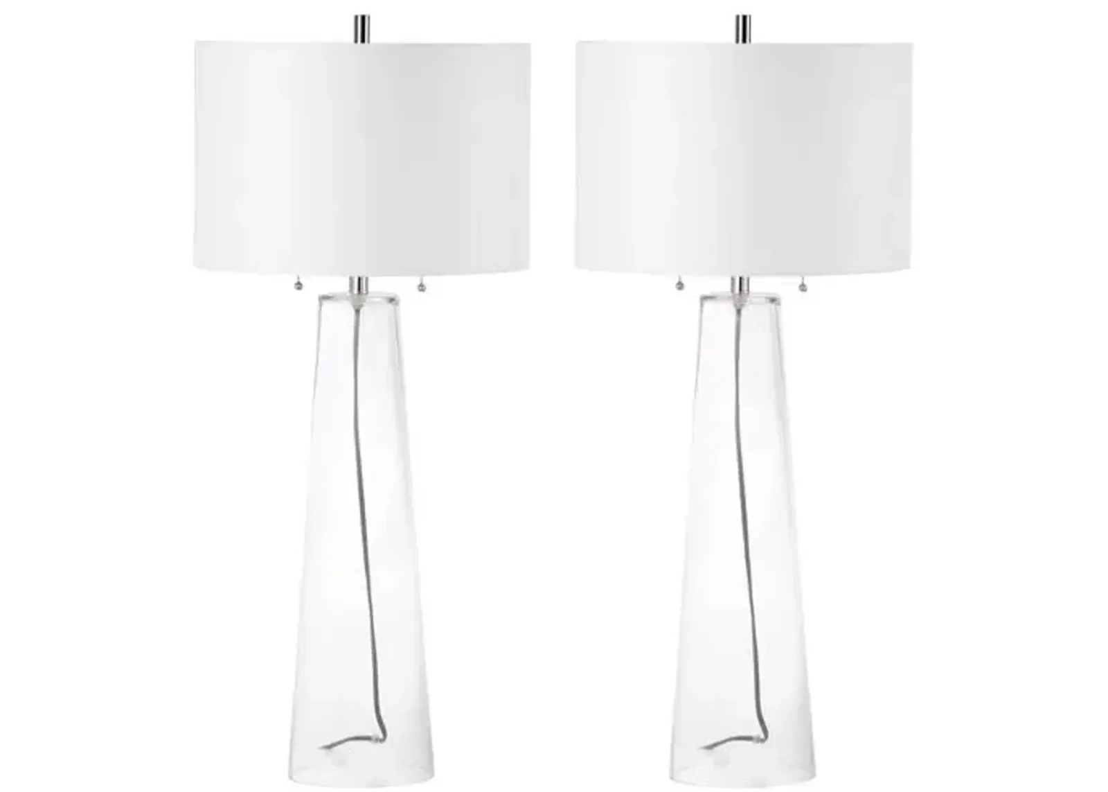 Set of 2 Adaya Table Lamps - Clear