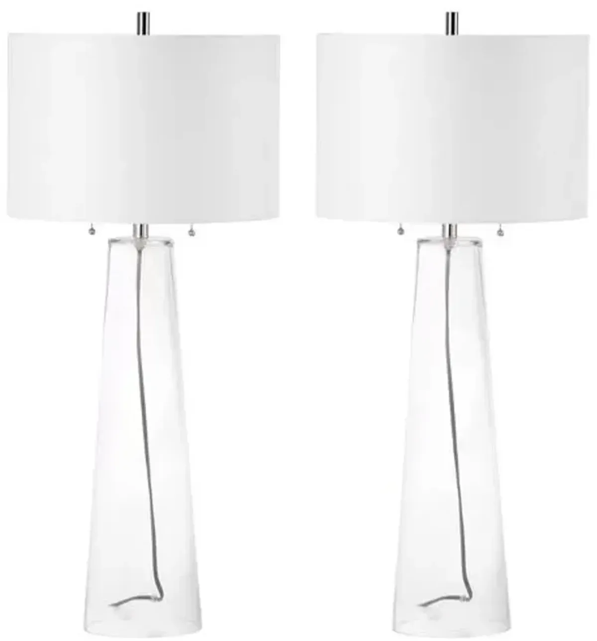 Set of 2 Adaya Table Lamps - Clear