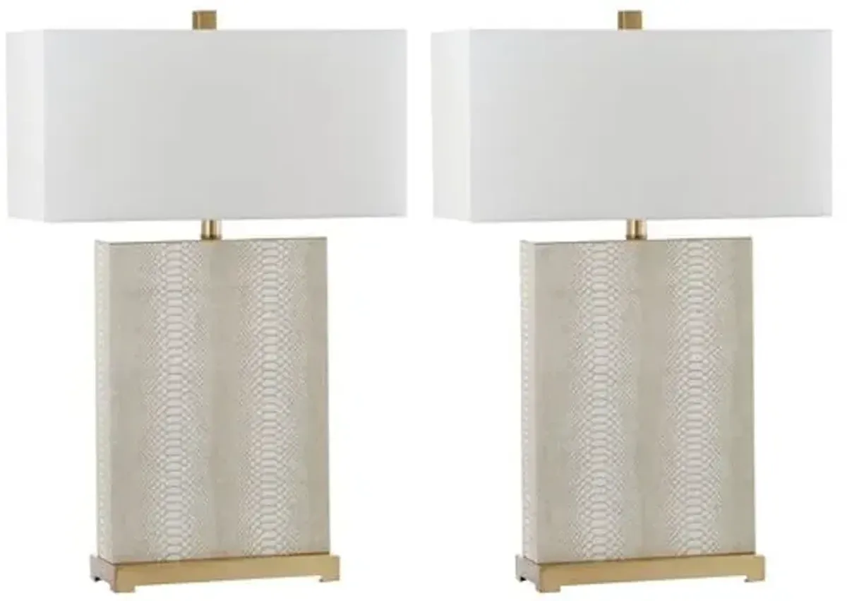 Set of 2 Caceda Table Lamps - Beige