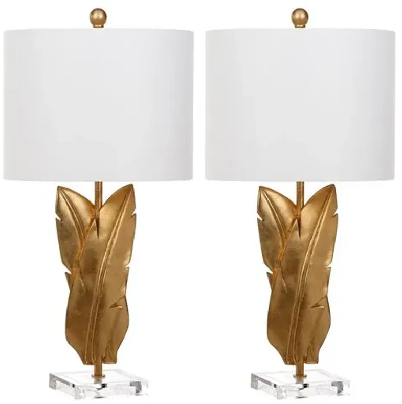 Set of 2 Decapua Table Lamps - Gold