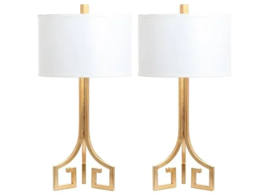 Set of 2 Arabelle Table Lamps - Gold