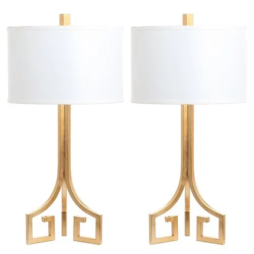 Set of 2 Arabelle Table Lamps - Gold