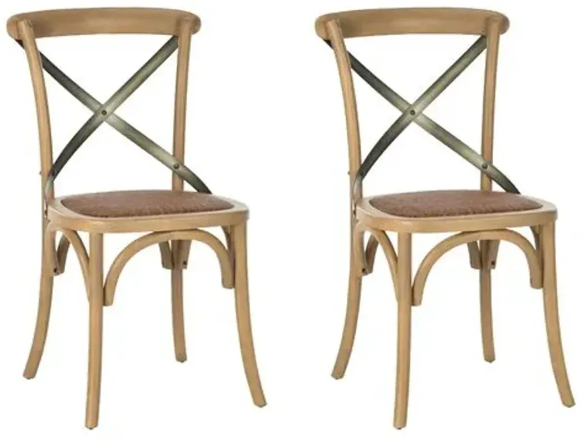 Set of 2 Bonnie Side Chairs - Beige