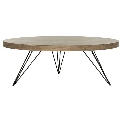 Maglie Coffee Table - Natural/Black - Brown