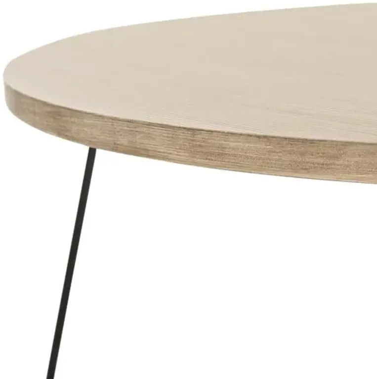 Atley Coffee Table - Natural/Black - Beige