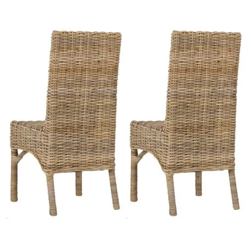 Set of 2 Murphy Side Chairs - Taupe - Brown